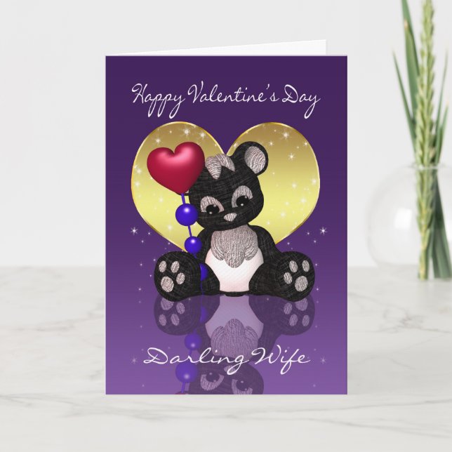 Tarjeta del el día de San Valentín de la esposa - (Anverso)