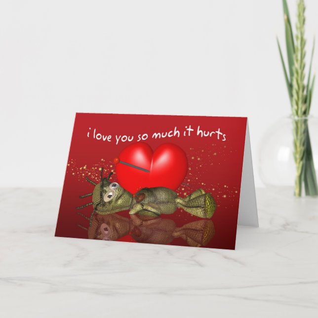 Tarjeta del el día de San Valentín de la muñeca (Anverso)