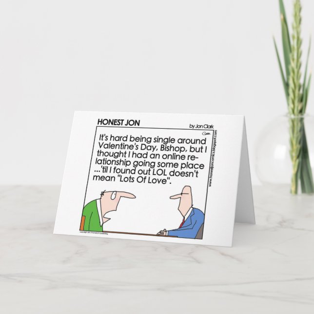 Tarjeta del el día de San Valentín de LOL para LDS (Anverso)