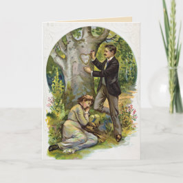 Tarjeta del el día de San Valentín de los pares