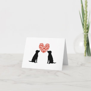 Tarjeta del el día de San Valentín del amor del