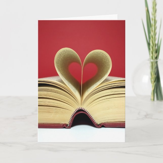 Tarjeta del el día de San Valentín del libro del (Anverso)