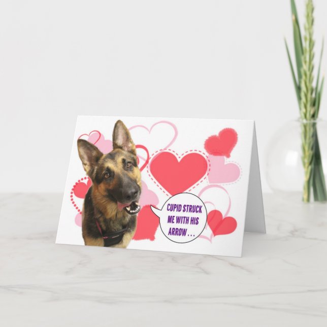 Tarjeta del el día de San Valentín del pastor (Anverso)