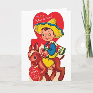 Tarjeta del el día de San Valentín del sombrero