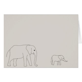 Tarjeta del elefante