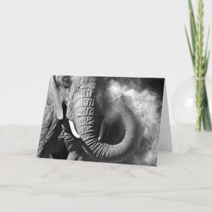 Tarjeta del elefante #1-Greeting