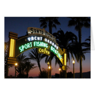 Tarjeta del embarcadero de Santa Mónica