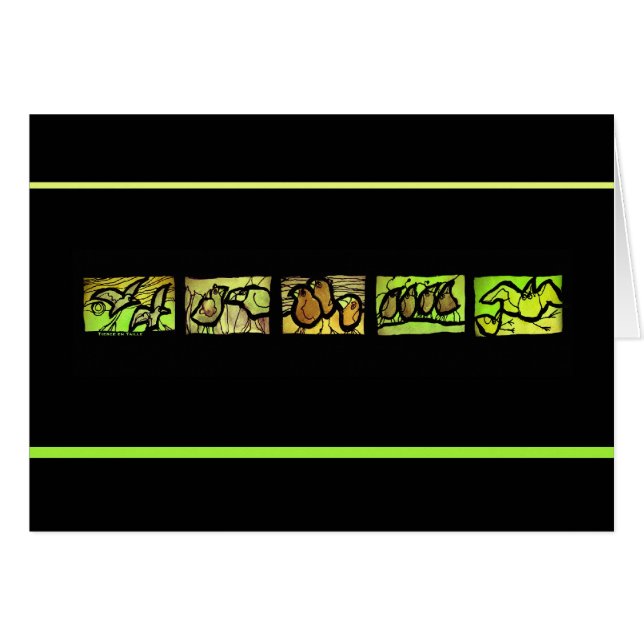 Tarjeta del en Taille Vert de la tercerola (Anverso (Horizontal))