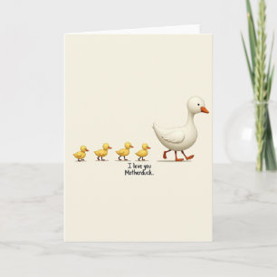 Tarjeta del encantador desfile de la familia aviar