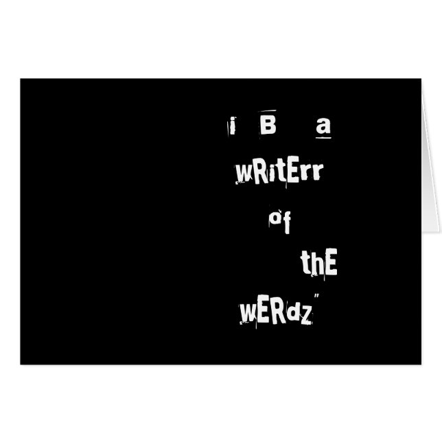 Tarjeta del escritor (Anverso (Horizontal))