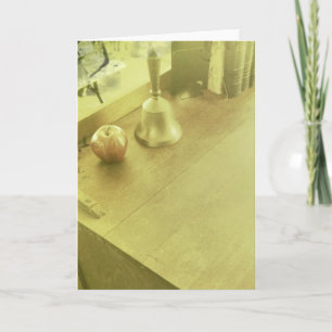 Tarjeta del escritorio del profesor