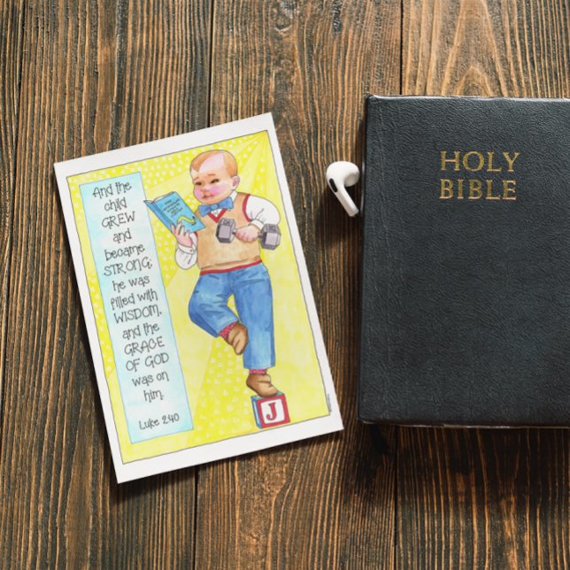 Tarjeta del esmero del bautizo del bautismo del (Subido por el creador)