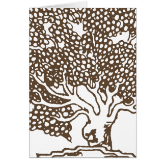 Tarjeta del esquema del árbol