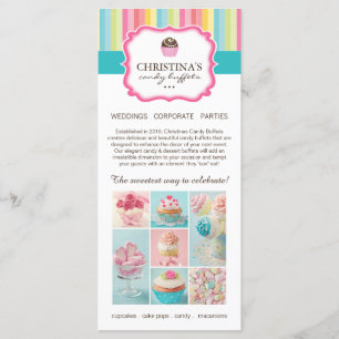 Tarjeta del estante del abastecedor del caramelo