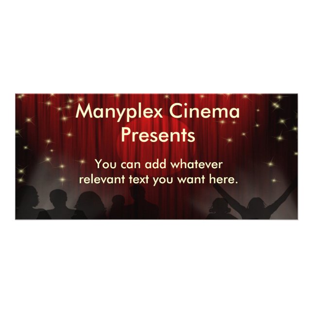 Tarjeta del estante del cine (Frente)