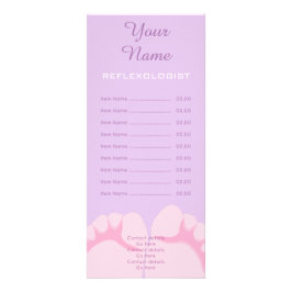 Tarjeta del estante del Reflexologist