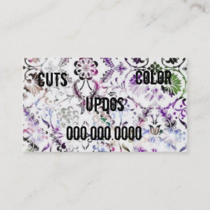 tarjeta del estilista