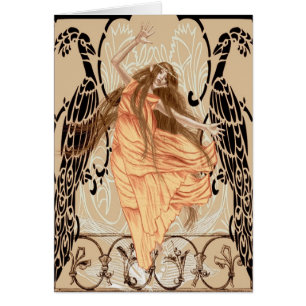 Tarjeta del estilo de Nouveau