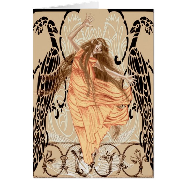 Tarjeta del estilo de Nouveau (Frente)