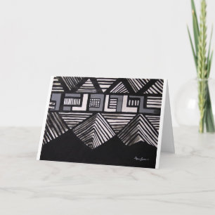 Tarjeta del estreno de una casa