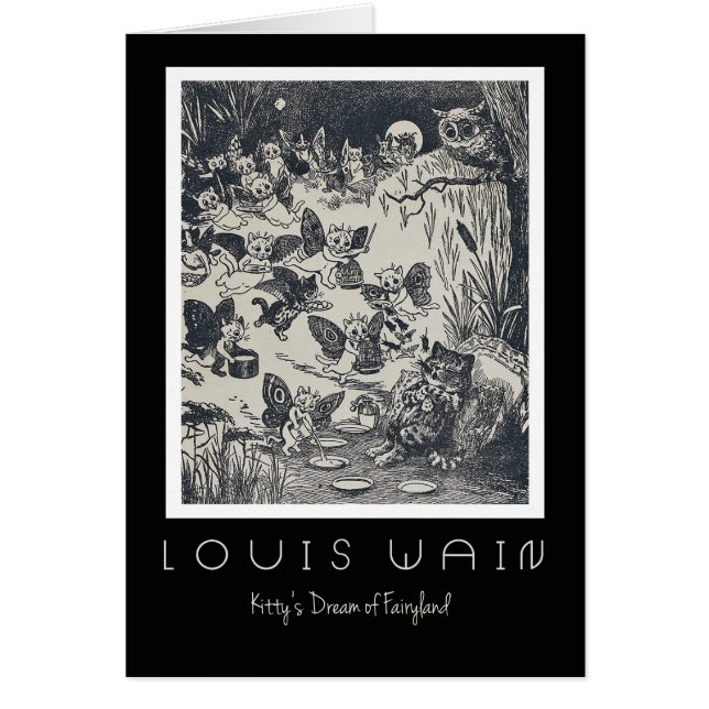 Tarjeta del Fairyland de Louis Wain el "sueño del (Frente)