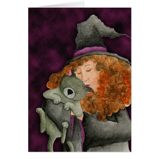 Tarjeta del familiar de las brujas (Frente)