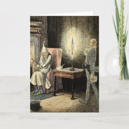 Tarjeta del fantasma del navidad de un Marley del