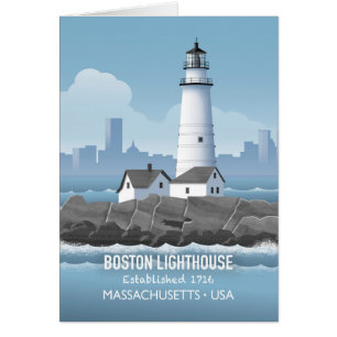 Tarjeta del Faro de Boston