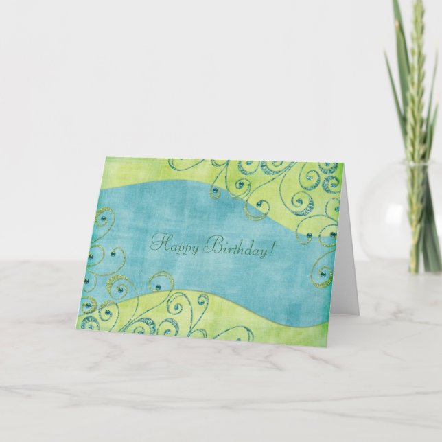 Tarjeta del feliz cumpleaños (Anverso)