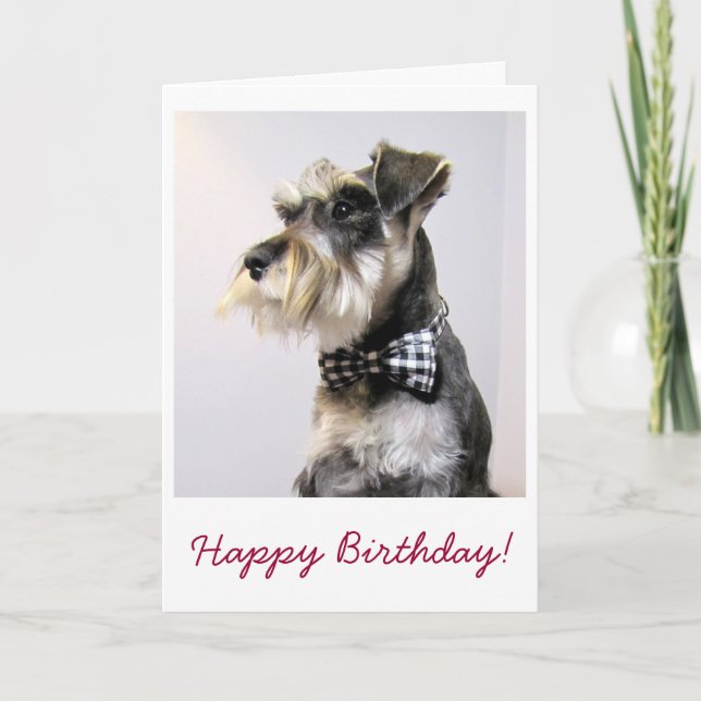 Tarjeta del feliz cumpleaños con la imagen de (Anverso)