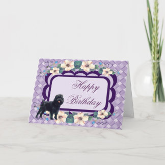 Tarjeta del feliz cumpleaños del Affenpinscher