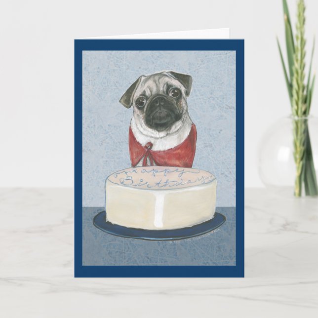 Tarjeta del feliz cumpleaños del barro amasado (Anverso)