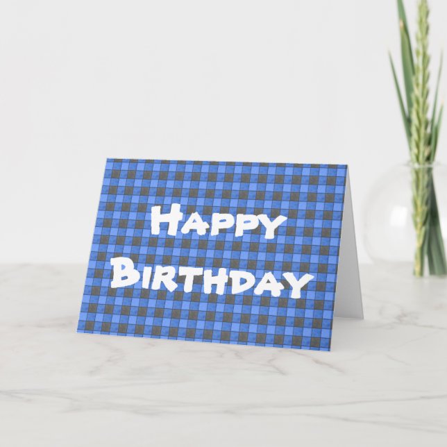 Tarjeta del feliz cumpleaños del control de la (Anverso)