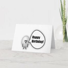 Tarjeta del feliz cumpleaños del huevo