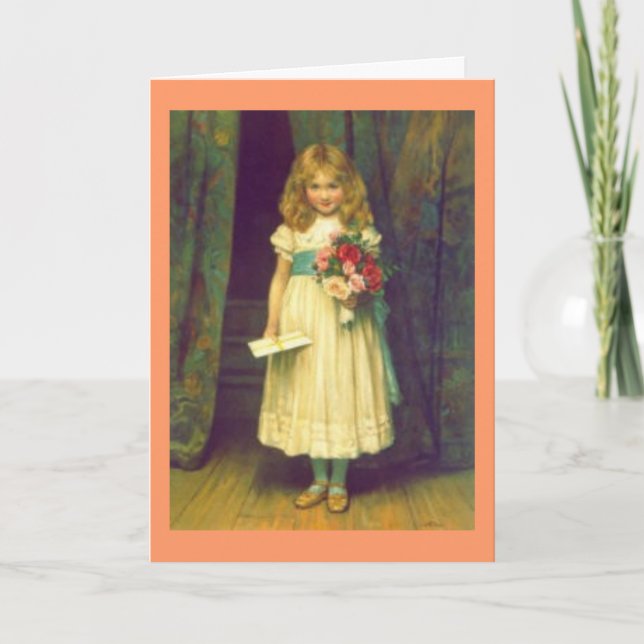 Tarjeta del feliz cumpleaños del Victorian (Anverso)