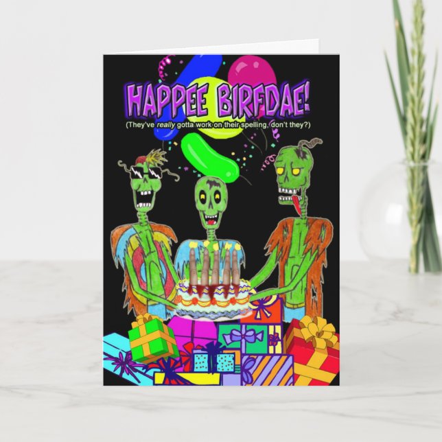 TARJETA del FELIZ CUMPLEAÑOS (estilo 2) (Anverso)