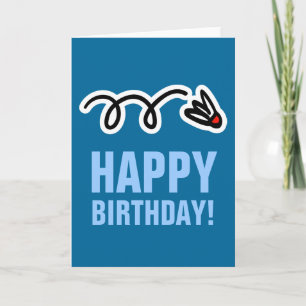Tarjeta del feliz cumpleaños para el jugador y el
