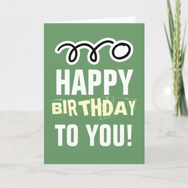 Tarjeta del feliz cumpleaños para el jugador y el (Anverso)