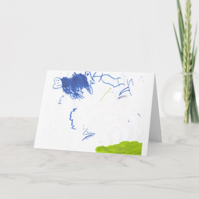 Tarjeta del feliz cumpleaños por 4 años (Anverso)