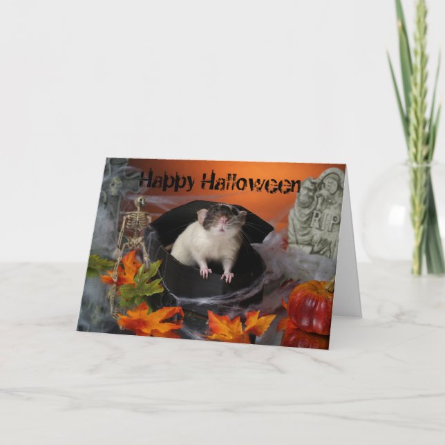 Tarjeta del feliz Halloween (Anverso)