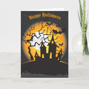 Tarjeta del feliz Halloween