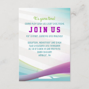 Tarjeta del fiesta de la invitación de Mitzvah de