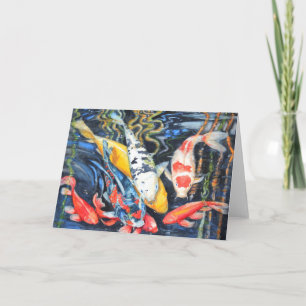 Tarjeta del fiesta de PMACarlson Koi
