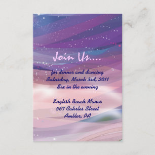 Tarjeta del fiesta de recepción de Mitzvah del