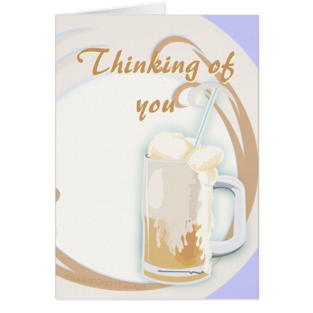 Tarjeta del flotador de Rootbeer (Frente)