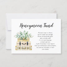 Tarjeta del Fondo de luna de miel Eucalyptus Green