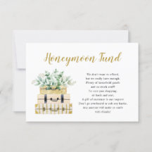 Tarjeta del Fondo de luna de miel Eucalyptus Green