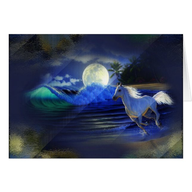 Tarjeta del funcionamiento del claro de luna (Anverso (Horizontal))