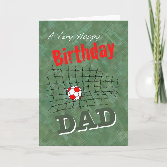 Tarjeta del fútbol para el papá (Anverso)