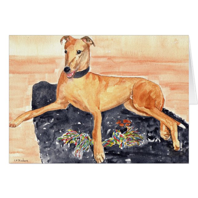 Tarjeta del "galgo" (Anverso (Horizontal))